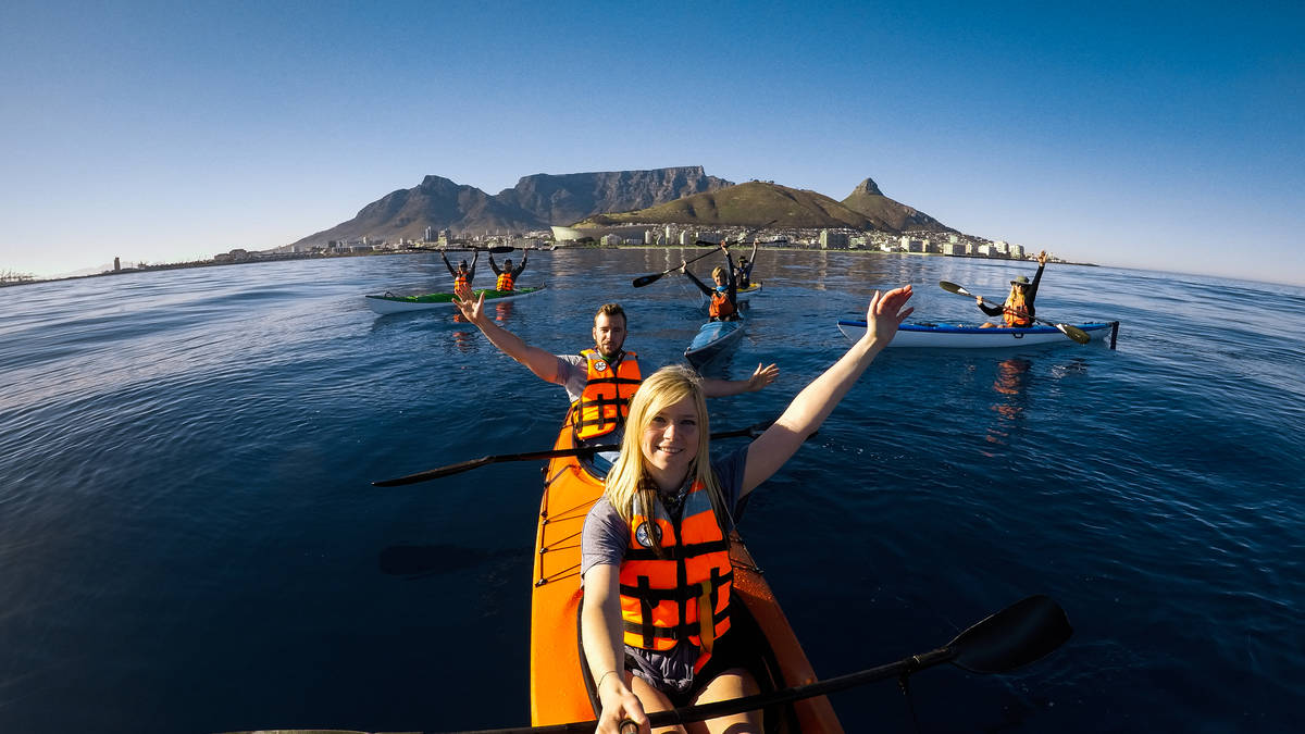 Kayak en Sea Point, Ciudad del Cabo