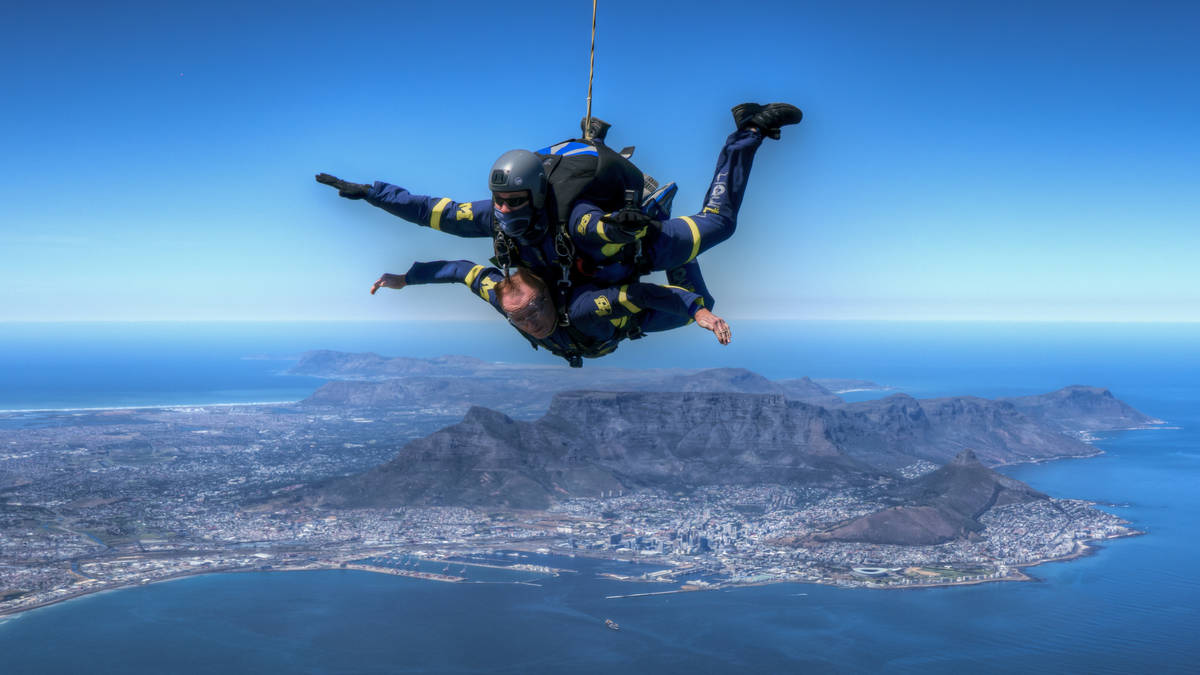 Paracaidismo en Cape Town